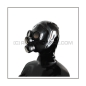 Preview: Delxue gasmask-zipper-hood HR-CH with 2 gasmask-threads and thread-cover - model PDF-D